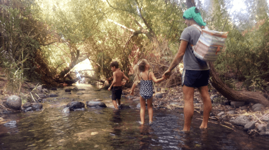 אבא וילדים שמורת המג'רסה