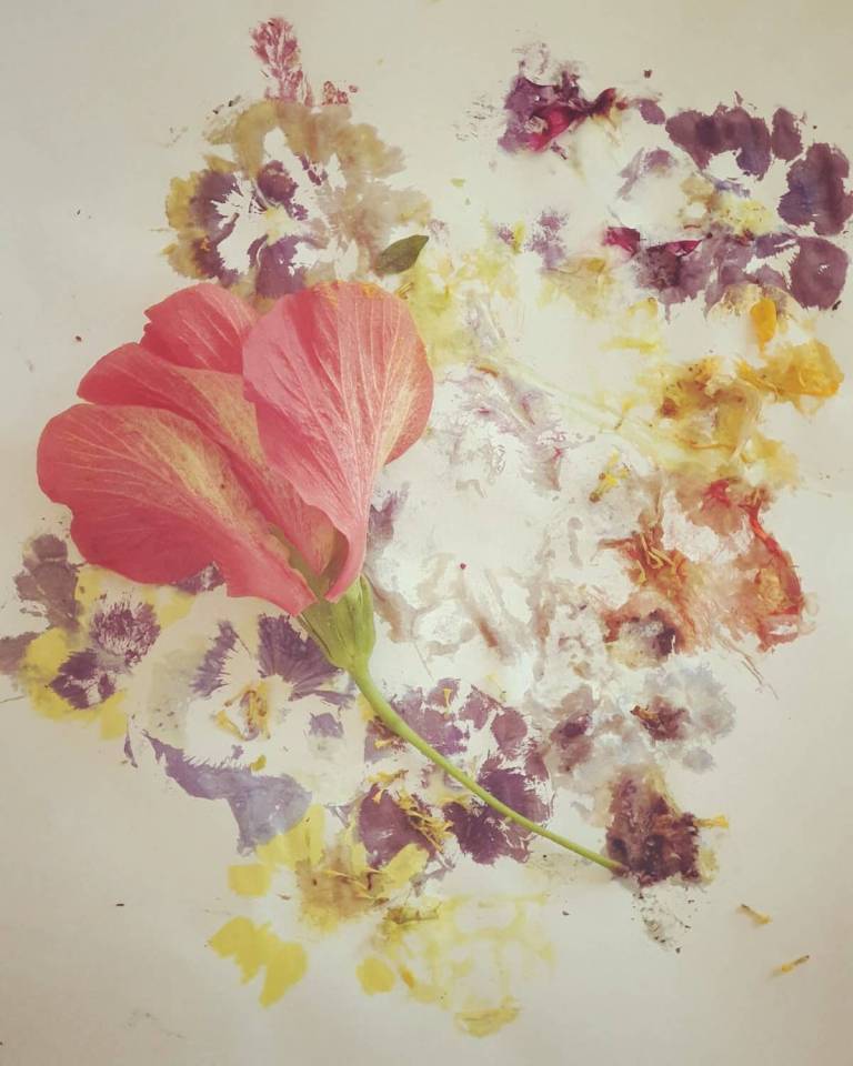 פעילות הדפסי פרחים